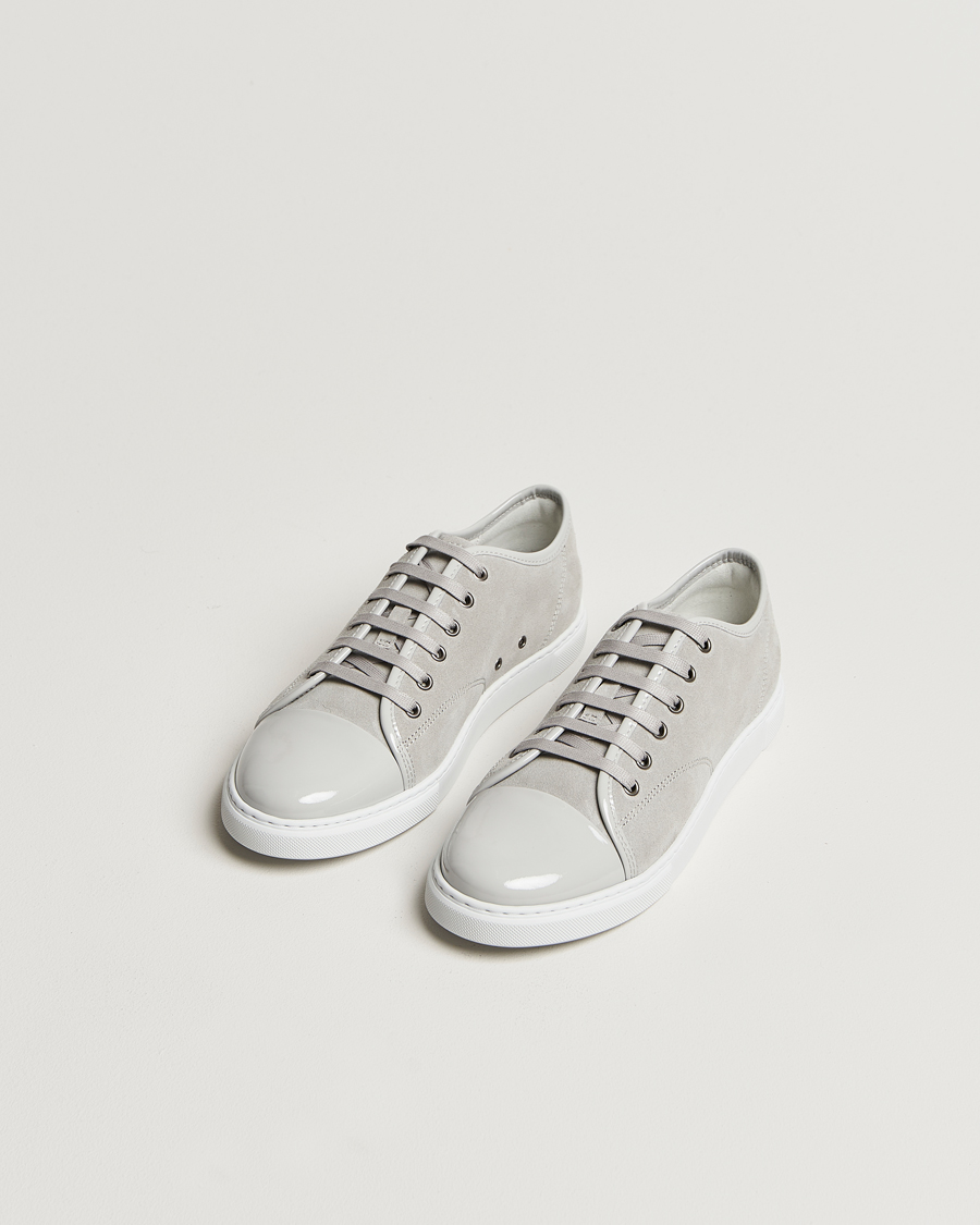 Herren |  | Lanvin | Womens Patent Cap Toe Sneaker Powder Gray