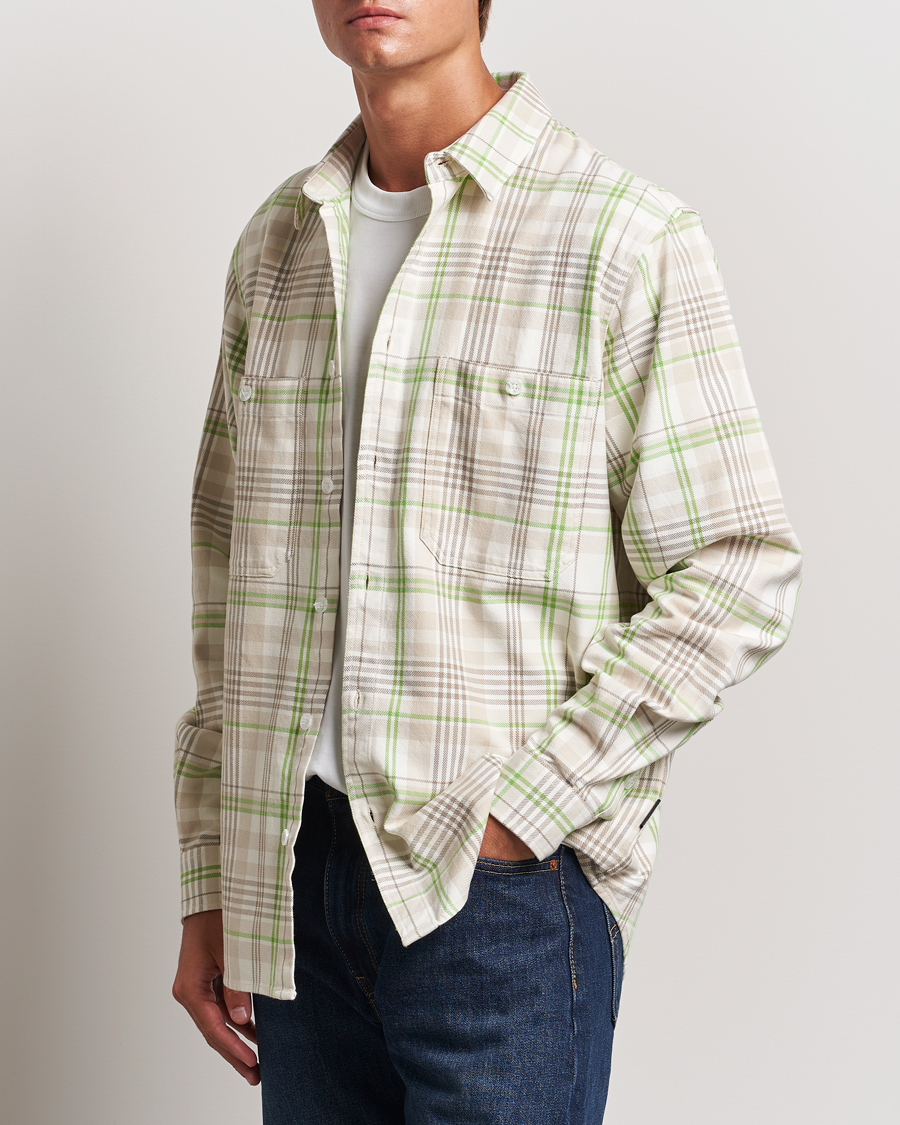 Herren | Freizeithemden | Peak Performance | Heavy Flannel Cotton Shirt Checked Beige