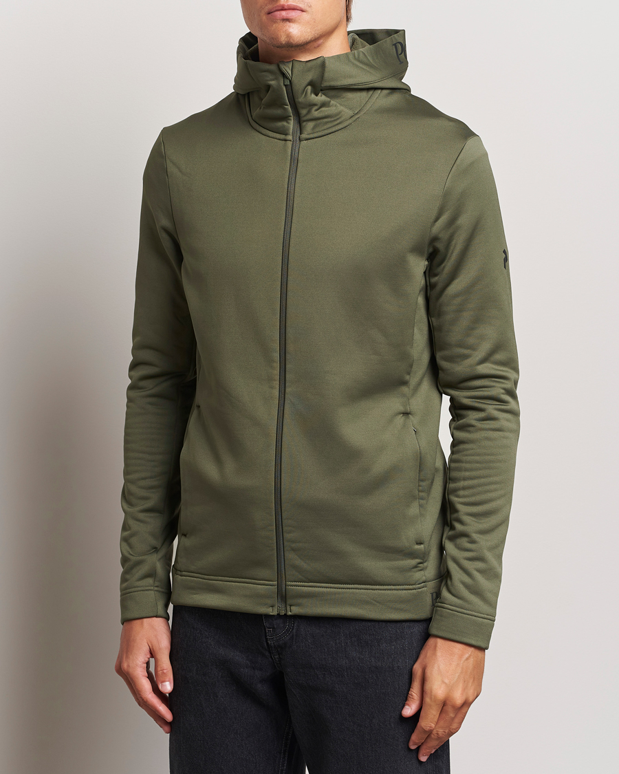 Herren |  | Peak Performance | Rider Tech Zip Hood  Pine Needle