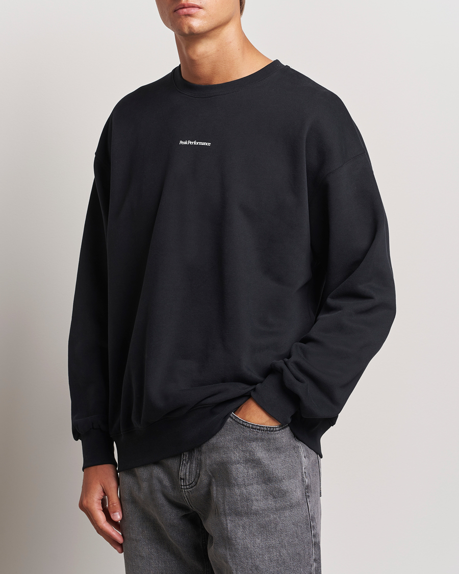 Herren | Sweatshirts | Peak Performance | Original Terry Crew Sweatshirt Black