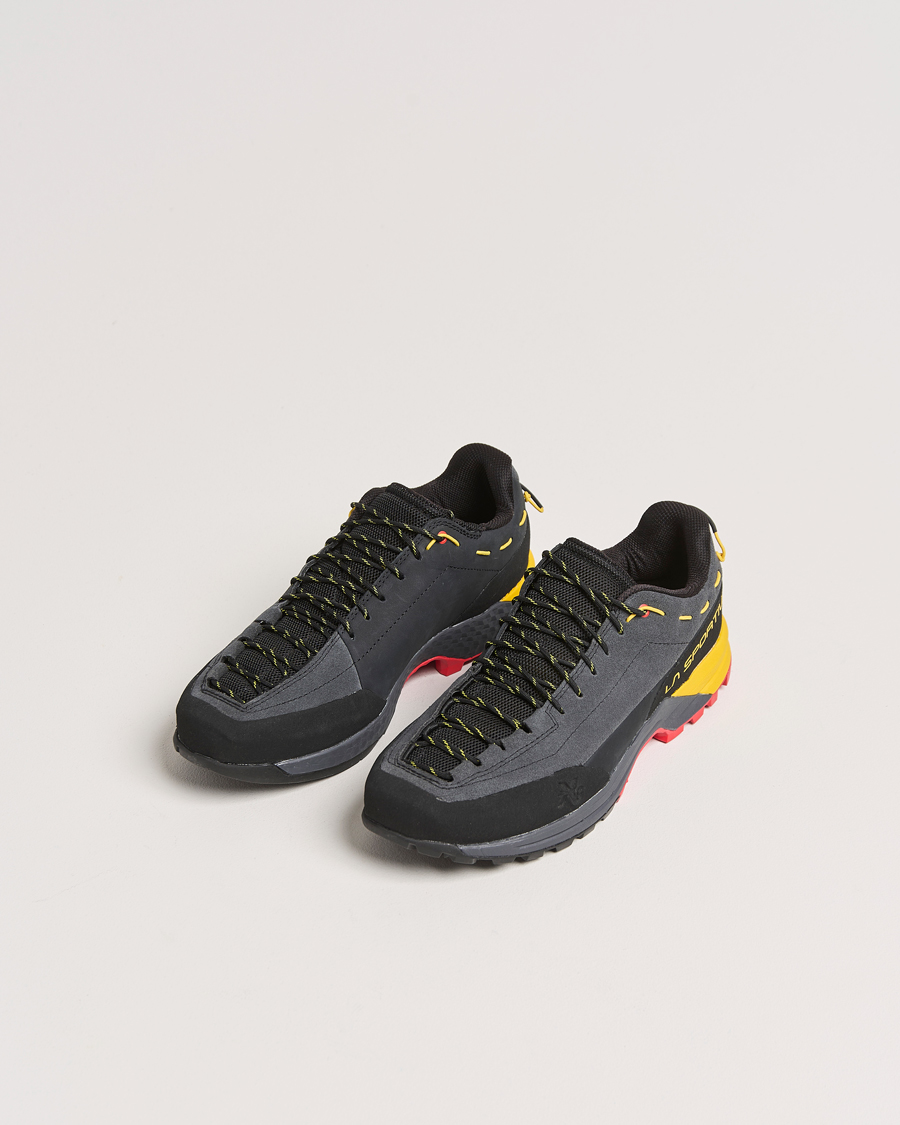 Herren | Schwarze Sneakers | La Sportiva | TX Guide Leather Carbon/Yellow