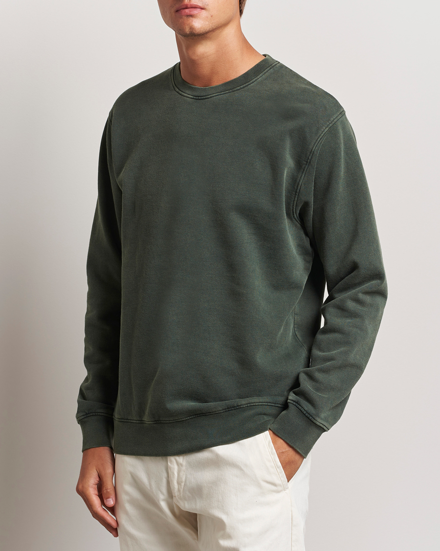 Herren | Sweatshirts | Colorful Standard | Classic Organic Crew Neck Sweat Midnight Forest