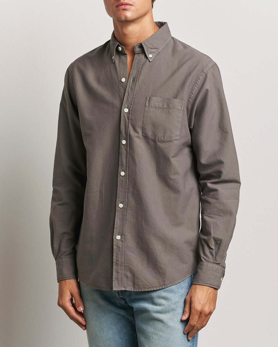 Herren | Oxfordhemden | Colorful Standard | Classic Organic Oxford Button Down Shirt Storm Grey