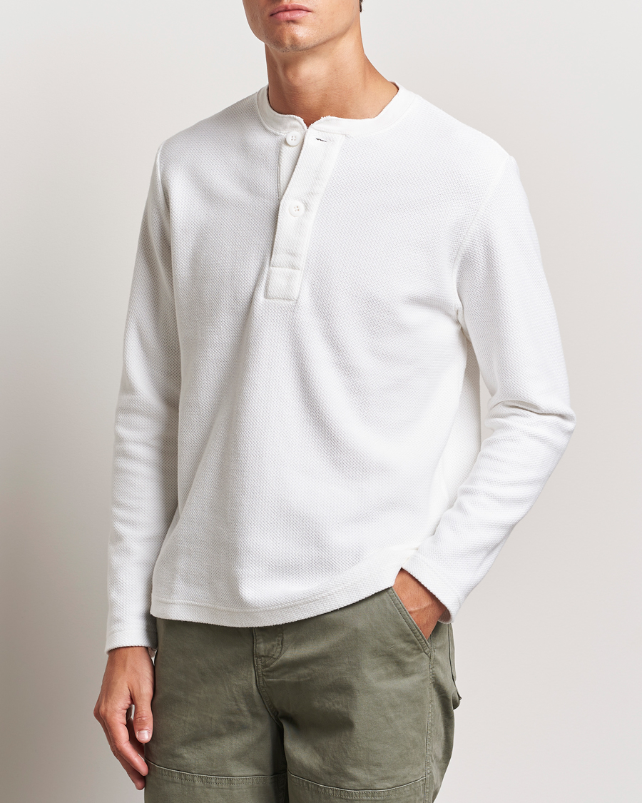 Herren |  | BEAMS PLUS | Waffle Cotton Henley White