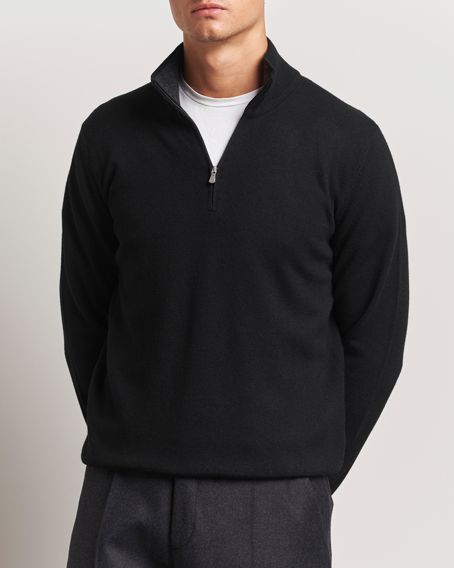 Herren |  | Gran Sasso | Wool/Cashmere Half Zip Black