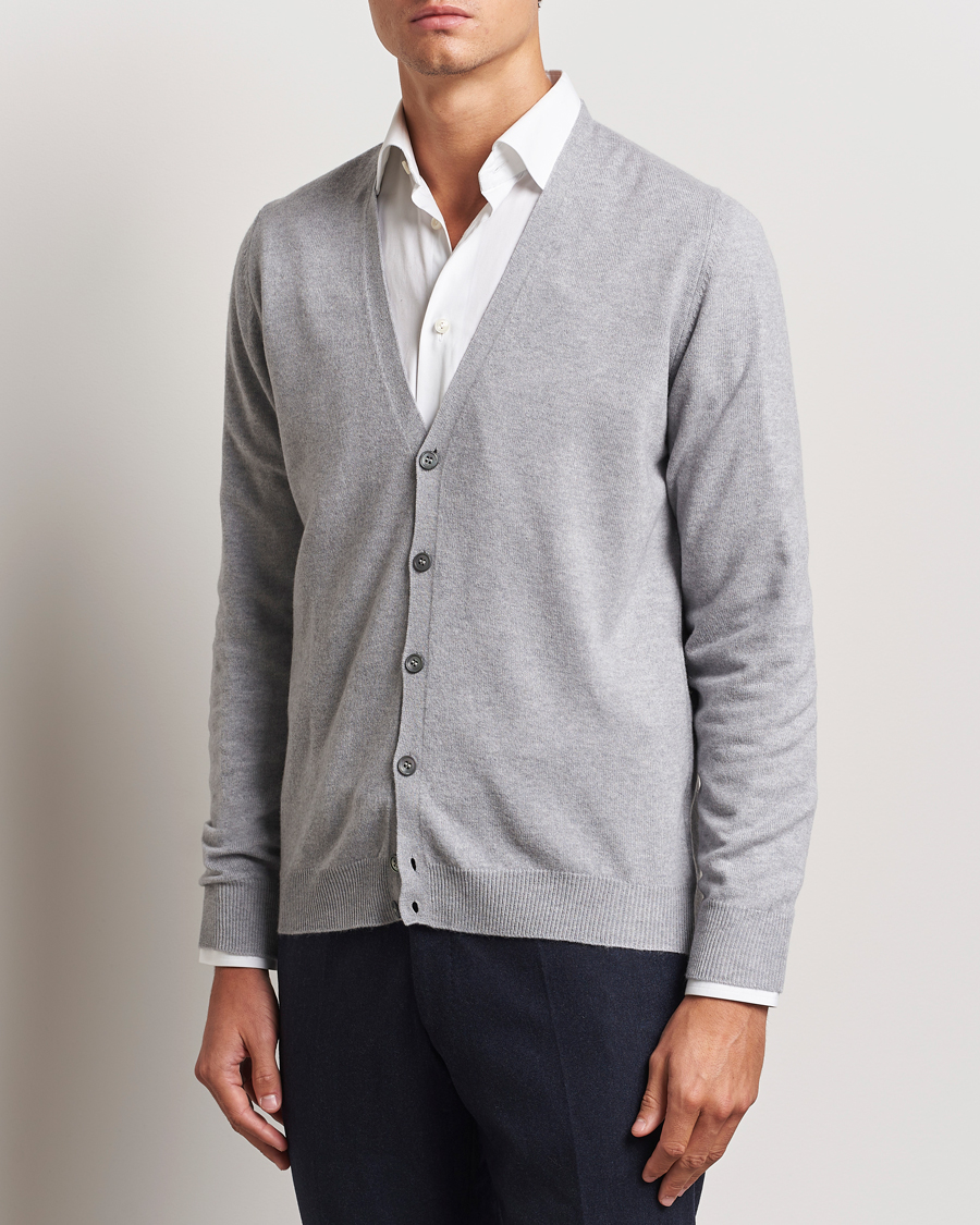 Herren |  | Gran Sasso | Wool/Cashmere Cardigan Light Grey