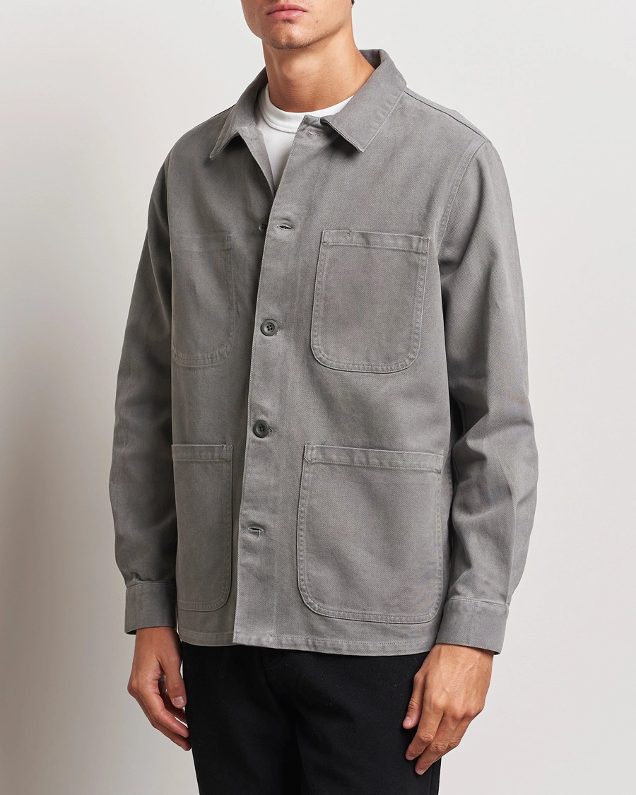 Herren |  | A Day\'s March | Algot Cotton Lyocell Overshirt Grey