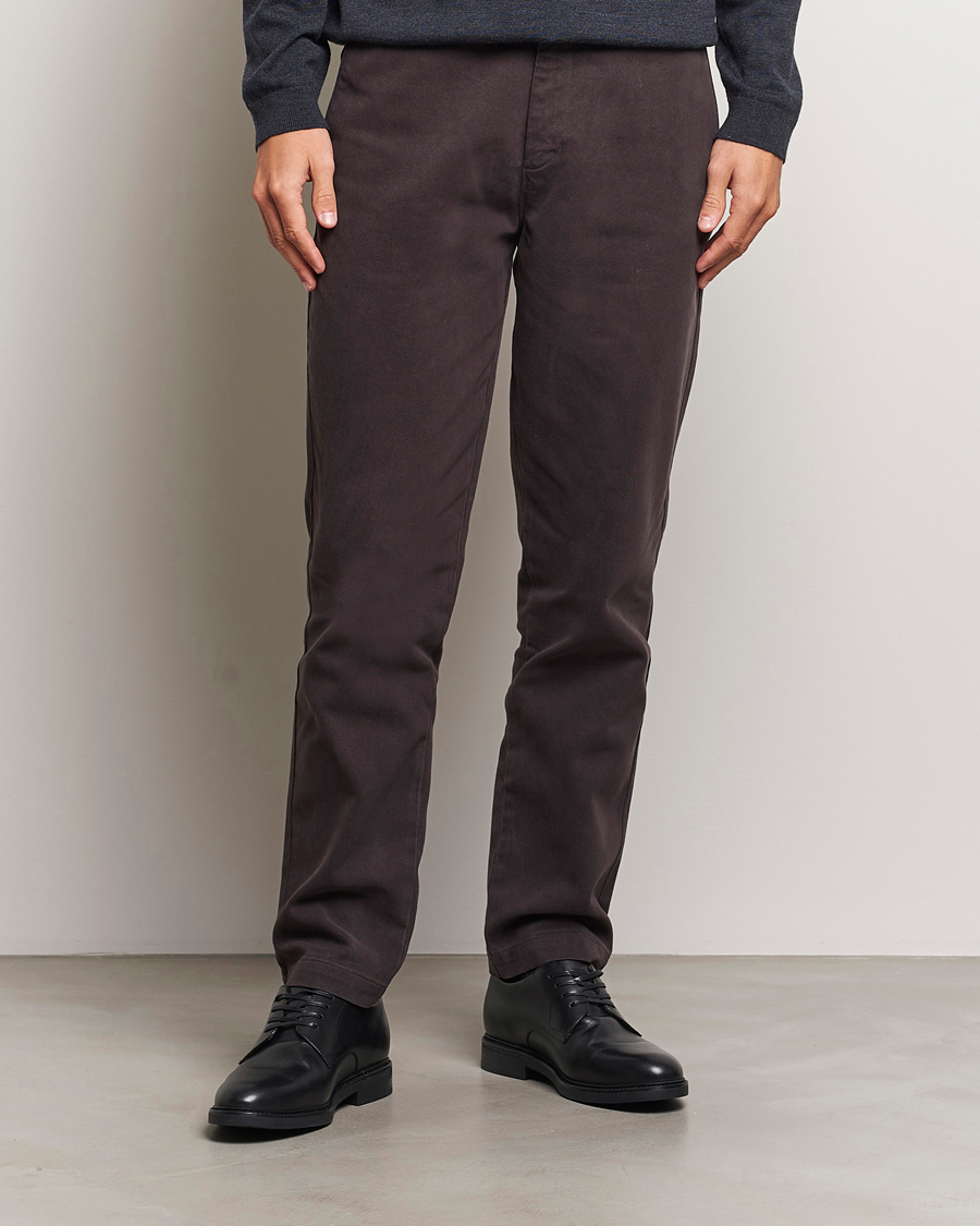 Herren |  | A Day\'s March | Miller Cotton Lyocell Trousers Chocolate