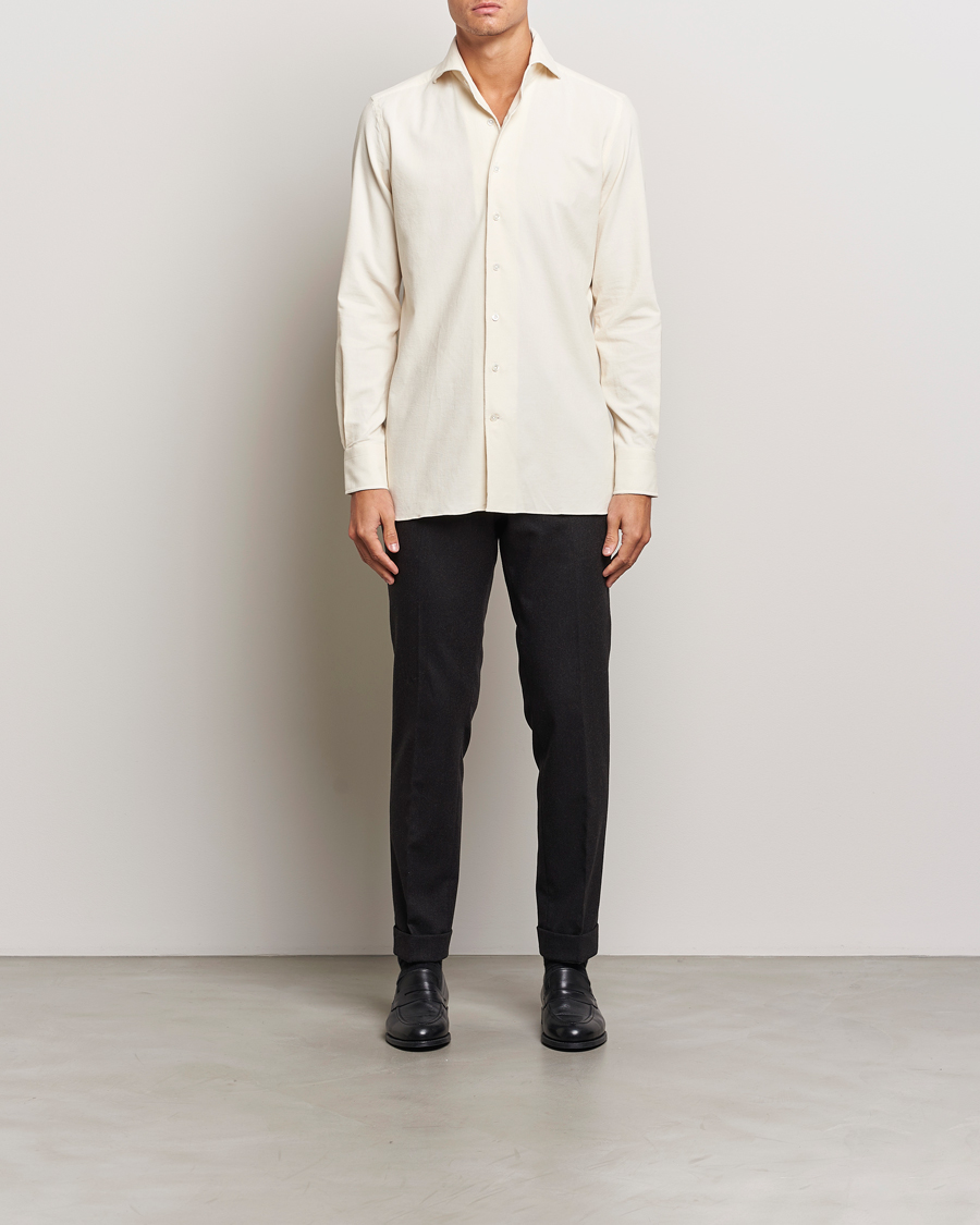 Herren |  | 100Hands | Japan Corduroy Shirt Off White