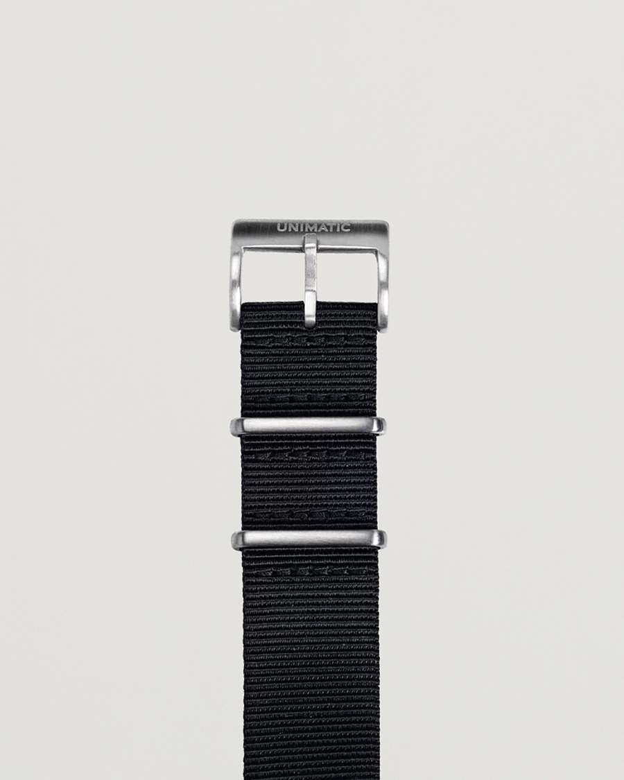 Herren |  | UNIMATIC | Nylon Nato Steel 22mm Strap Black