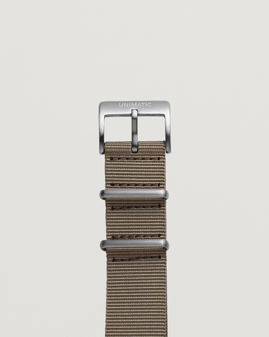 Herren |  | UNIMATIC | Nylon Nato Steel 22m Strap Sand 