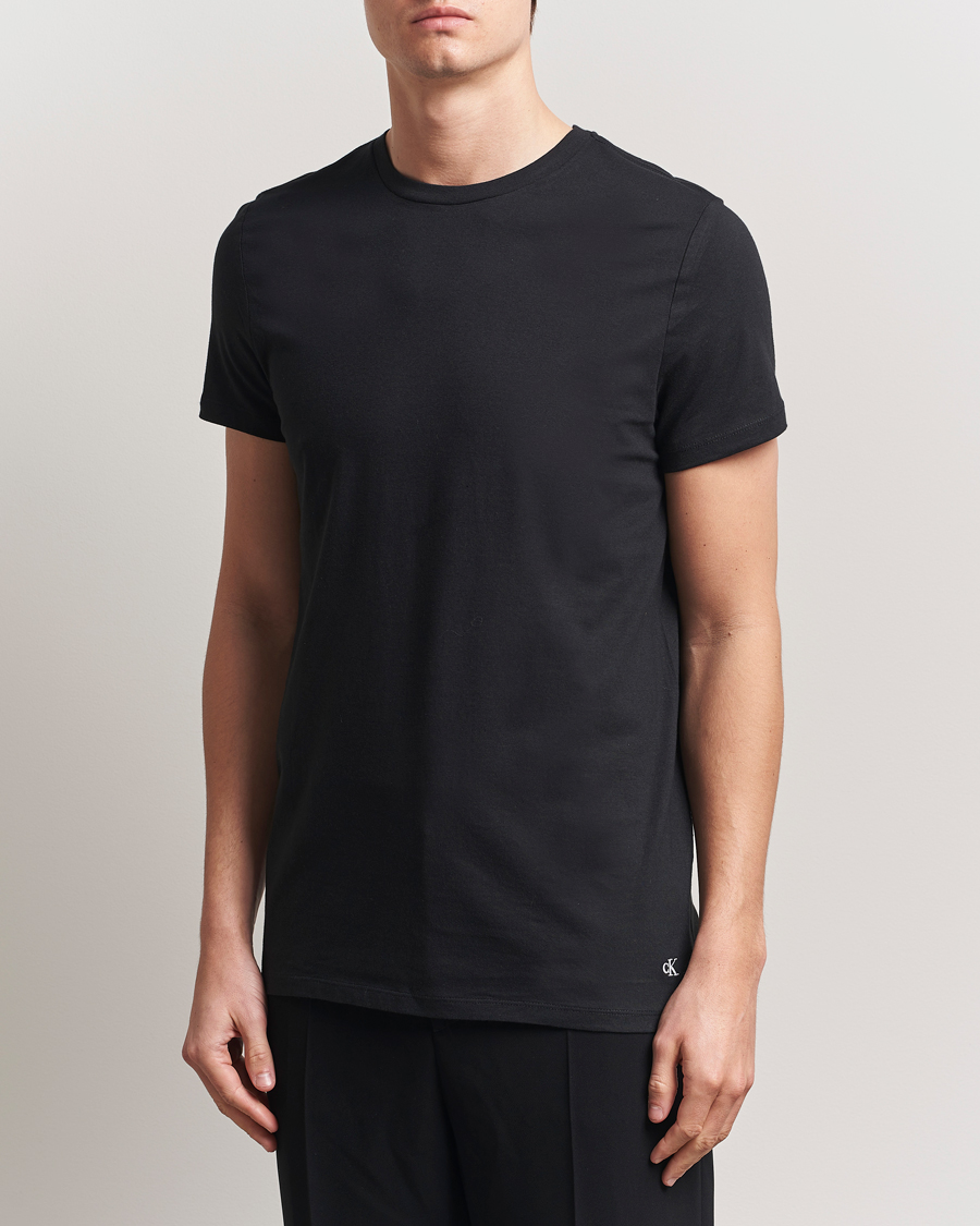 Herren | T-Shirts | Calvin Klein | 3-Pack Cotton Crew Neck T-Shirt White/Black/Grey