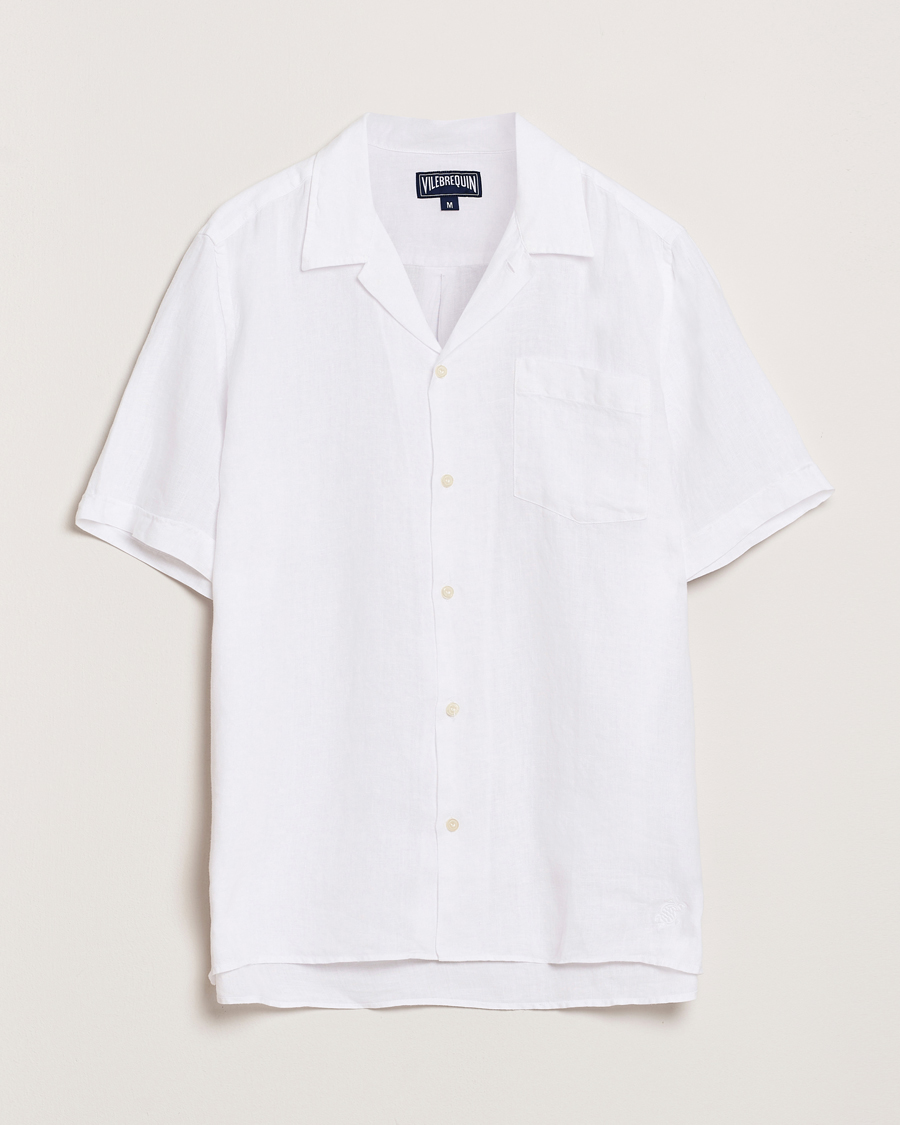 Herren | Hemden | Vilebrequin | Charli Resort Short Sleeve Shirt Blanc
