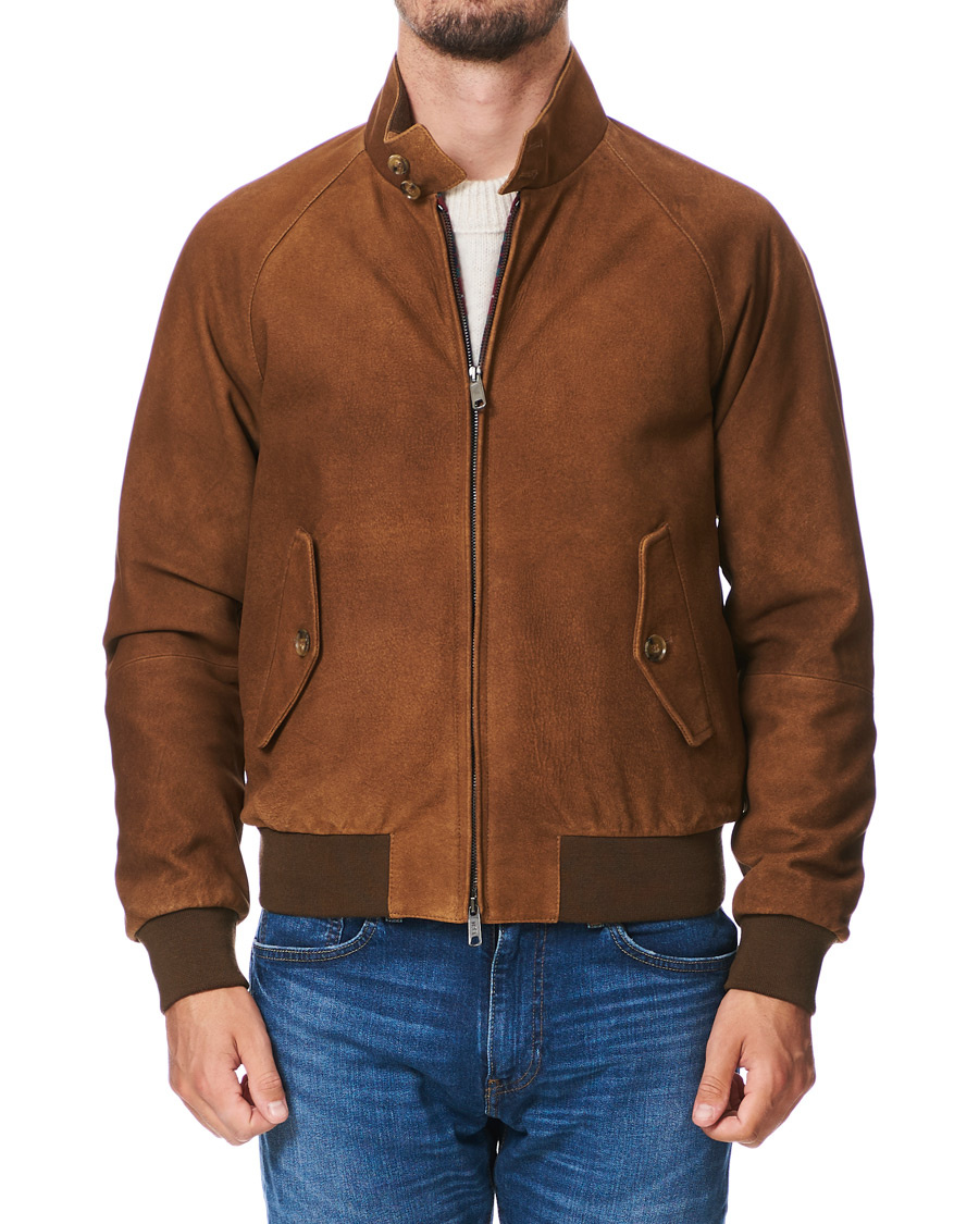 suede harrington jacket mens