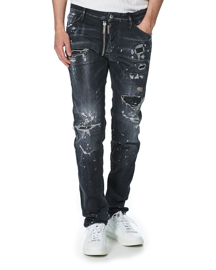 dsquared2 jeans black mens